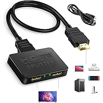 Amazon | beefeed HDMI 分配器 1入力2出力【業界の技術革新・金メッキ